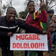 Anti-Mugabe protest signs