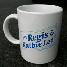 <cite>Live with Regis &amp; Kathie Lee</cite> mug