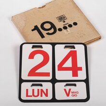 Perpetual wall calendar by Enzo Mari