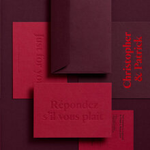 Christopher &amp; Patrick wedding invitation