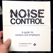 <cite>Noise Control – A guide for workers and employers</cite>
