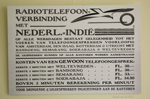 Radiotelefoon-Verbinding met Nederlands-Indië