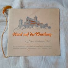 Hotel auf der Wartburg Silvesterfeier 1956 menu