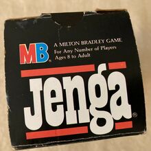 Jenga game packaging (1986)