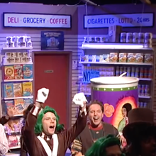 <cite>Saturday Night Live – </cite>“Bodega Bathroom” sketch