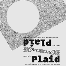 Plaid at Whelan’s gig poster for U:mack