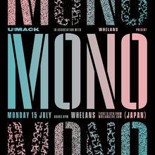 Mono at Whelan’s gig poster for U:mack