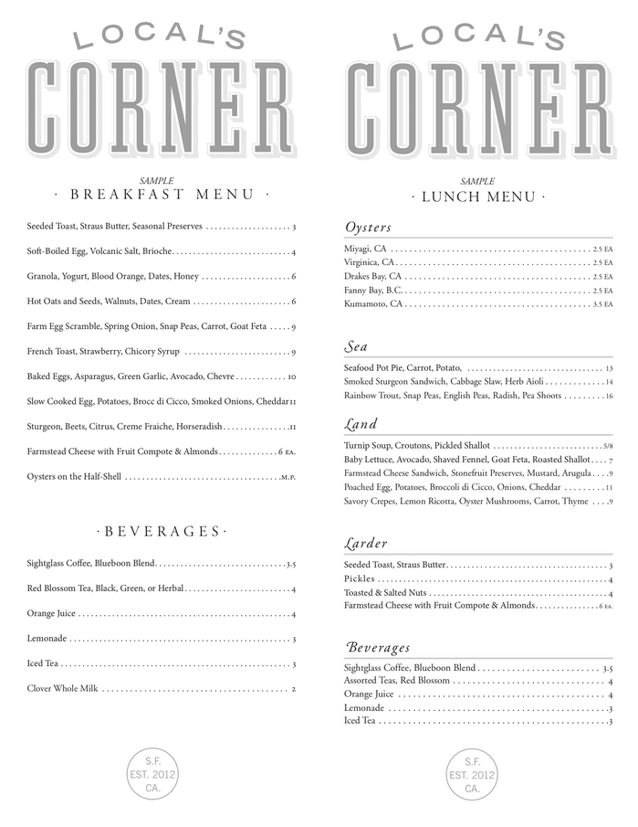Local’s Corner restaurant, San Francisco 3