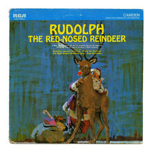 <cite>Rudolph The Red-Nosed Reindeer</cite> album art