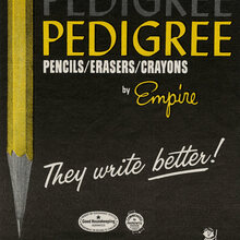Pedigree Pencils ad (1966)