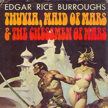 <cite>Thuvia, Maid of Mars &amp; The Chessmen of Mars</cite> by Edgar Rice Burroughs (Doubleday, 1973)