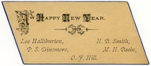 “A Happy New Year. 1879.”