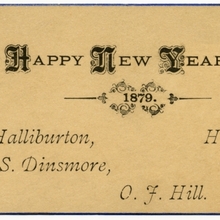 “A Happy New Year. 1879.”