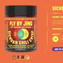 Fly by Jing packaging and website