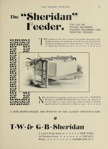 The “Sheridan” Feeder ad