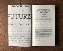 <span>F.T. Marinetti – <cite>Futuristische Manifesten</cite> (Letterwerk)</span>
