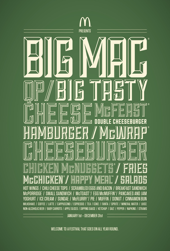 McDonald’s festival line-up poster 2