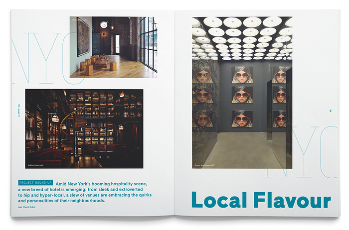 Feature on New York Hotels as featured in Inside, Issue #75.