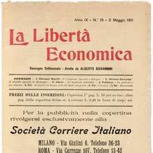 <cite>La Libertà Economica</cite>, Vol. IX, No. 15, May 2, 1911