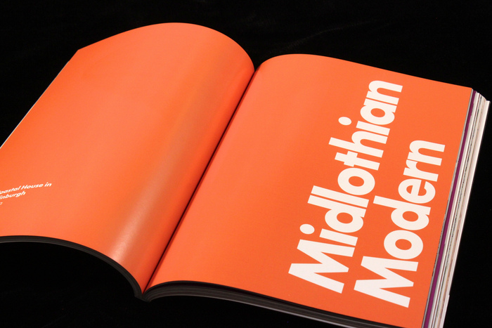 Big, bold, tight Futura + orange = The Barbican.