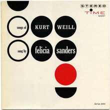 Felicia Sanders – <cite>The Songs of Kurt Weill</cite> album art