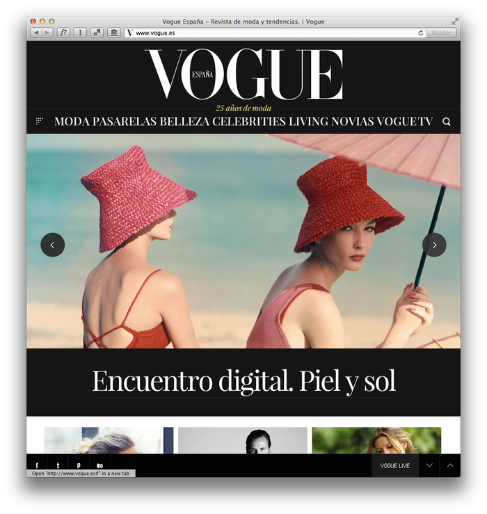 Vogue España website