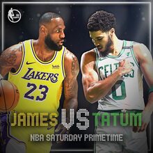 NBA Saturday Primetime promo ad and graphics