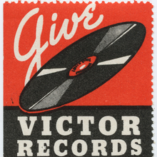 “Give Victor Records for Christmas” stamp