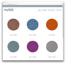 <cite>myfelt</cite> Website