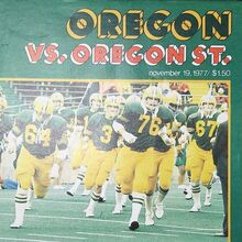 <cite>Touchdown Illustrated</cite>, Oregon vs. Oregon State, 19<span class="nbsp">&nbsp;</span>Nov 1977