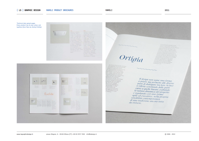 Mamoli product brochures &amp; packaging 10