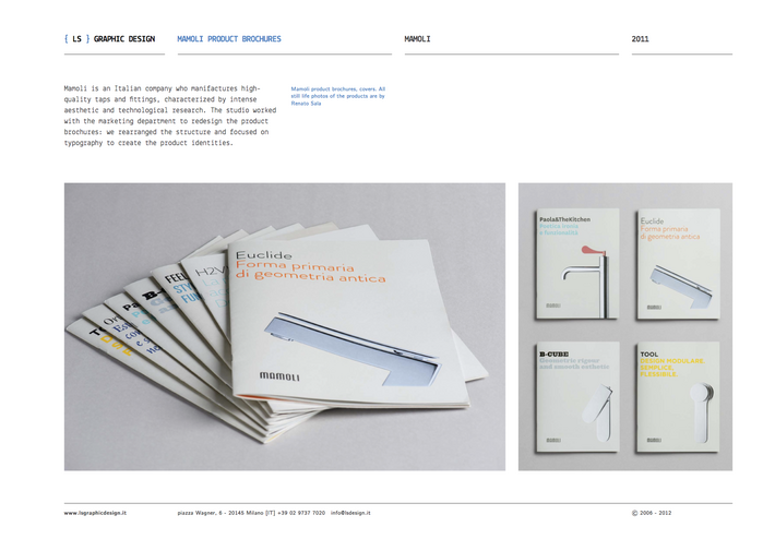 Mamoli product brochures &amp; packaging 11