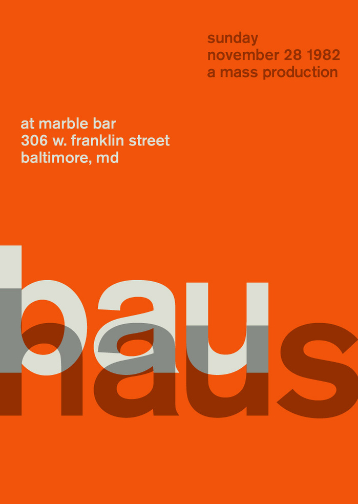 Bauhaus at the Marble Bar, 1982