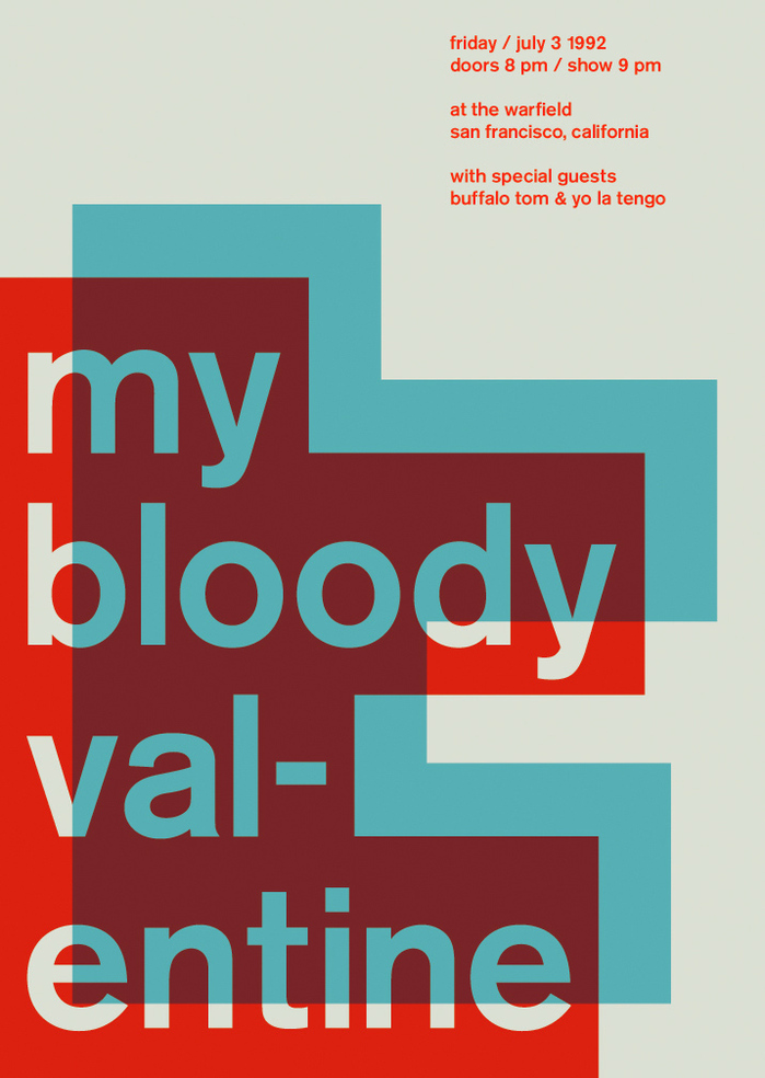 My Bloody Valentine at the Warfield, 1992