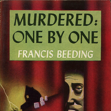 <cite>Murdered: One By One</cite> by Francis Beeding (Popular Library, 1944)