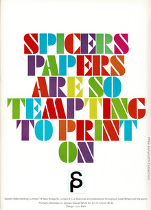 “Spicers Papers are so tempting to print on” ad