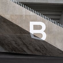 Signage for the Stade de la Tuilière in Lausanne