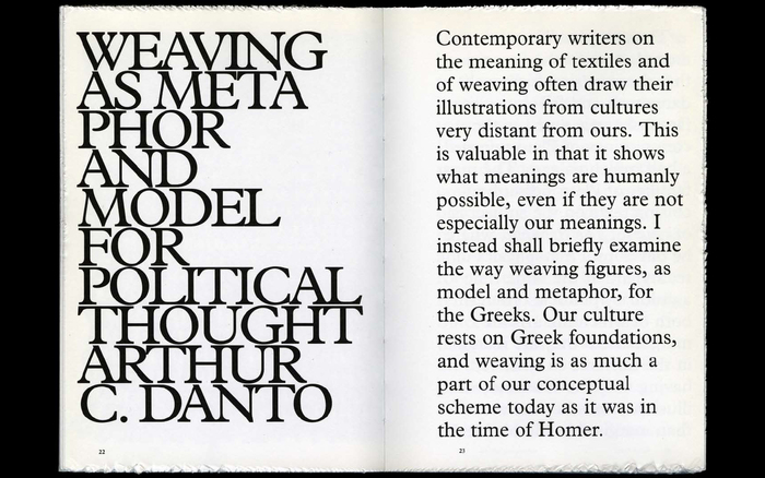 Shiela Hicks: Weaving as Metaphor 1
