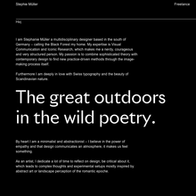 Stephie Müller portfolio website