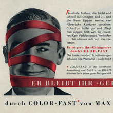 Max Factor Color-Fast Ad (1957)
