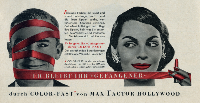 Max Factor Color-Fast Ad (1957)