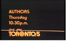 <cite>We are Toronto/5</cite> title cards, CBC