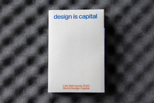 <cite>Design is capital</cite> exhibition catalog