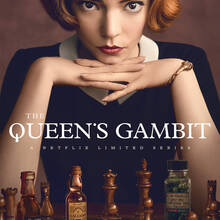 <cite>The Queen’s Gambit</cite> (2020) poster, titles, promotional materials