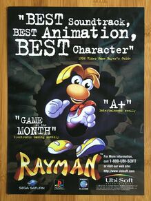 <cite>Rayman</cite> video game print ad (1996)