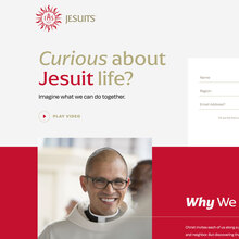 Be a Jesuit website