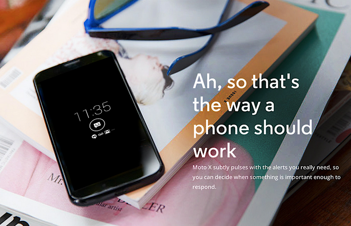 Motorola Moto X ad campaign 1