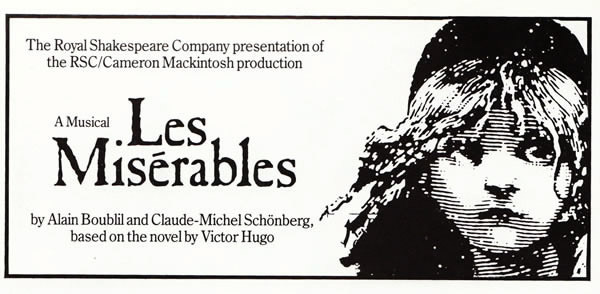 Program from the original 1985 London production.