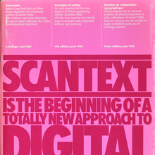 Scangraphic Scantext 1000 Documentation (1985)