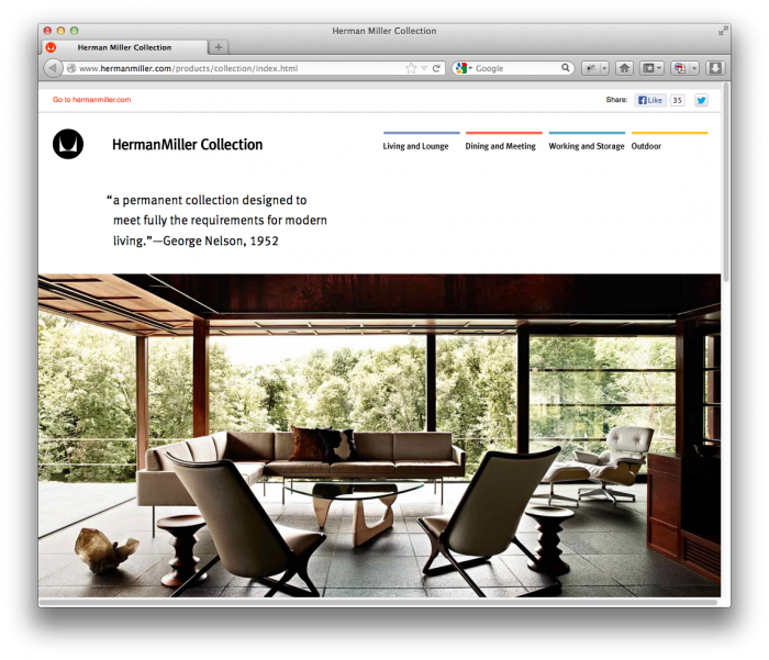 Herman Miller website (2013) 1